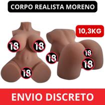 Bumbum Corpo Empinado de Mulher Realista 3D Para Homens Brinquedo Boneca Sexual Marrom Morena Negra - VBSHOP