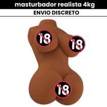 Bumbum Corpo Empinado de Mulher Realista 3D Para Homens Brinquedo Boneca Sexual Marrom Morena Negra