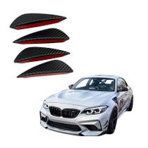 Bumper Adesivo Spoiler Lateral Aerodinâmico Universal Carbon