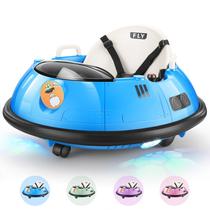 Bumper elétrico Hikole para crianças com controle remoto azul