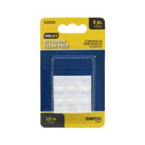 Bumper Pad PROJEX Vinyl Clear, autoadesivo, 1,27 x 1,27 cm, pacote com 9