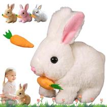 Bunby My Realistic Bunny Toy, Bunbi Realistic Bunny, Bunby Interactive Bunny Toys, Vitality Bliss Bunny, Bunny Realistic Bunny Toy Bundy, Easter Plush Interactive Realistic Bunny Robot (branco)