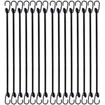 Bungee Cord Joneaz Mini, 23 cm, ganchos revestidos de plástico, pacote com 15