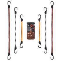 Bungee Cord Keeper Sorted Flat, pacote com 6, 46, 61 e 81 cm Bungee Cord Keeper Sorted Flat, pacote com 6, 46, 61 e 81 cm