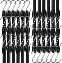 Bungee Cords Digank 21 cm, pacote com 50 tiras de lona de borracha pesadas