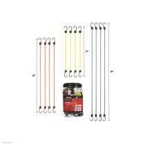 Bungee Cords Keeper Assorted Steel Core, pacote com 12