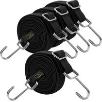 Bungee Cords Rugtol Heavy Duty Outdoor de 2 m com ganchos, pacote com 4 Bungee Cords Rugtol Heavy Duty Outdoor de 2 m com ganchos, pacote com 4
