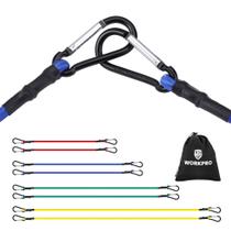 Bungee Cords WORKPRO Heavy Duty Outdoor, 22 unidades com frasco de armazenamento