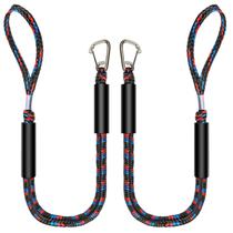 Bungee Dock Lines Botepon Boat, nylon de 4 pés com clipes de aço inoxidável 316 Bungee Dock Lines Botepon Boat, nylon de 4 pés com clipes de aço inoxidável 316