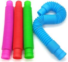 BunMo Pop Tubes Brinquedos Sensoriais, Brinquedos Infantis de Habilidades Motoras Finas, Brinquedos Fidget para Crianças Sensoriais e Brinquedos de Aprendizagem
