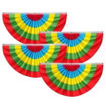 Bunting Flags LinaGarten Colorful, pacote com 4, 60 x 120 cm, poliéster