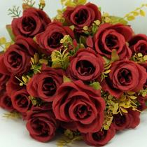 Buquê Artificial Botões de 43cm Realista