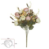 BUQUE CAMELIA X13 (CREME ROSA OUTONO) 31cm