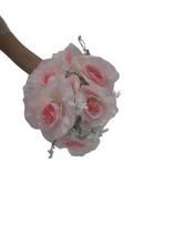 Buquê Com 12 Rosas Artificiais, Arranjos, Enfeites, Flor