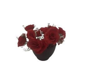 Buquê Com 12 Rosas Artificiais, Arranjos, Enfeites, Flor