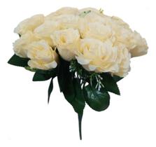 Buquê Com 24 Rosas Artificiais Grande 40cm Flores Arranjo