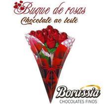 Buquê com Rosas de Chocolate Borússia Chocolates