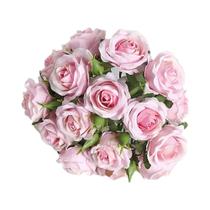 Buquê De 18 Rosas Artificiais Para Decoração De Sala De Estar, Arranjo De Flores Falsas