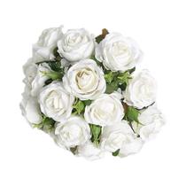 Buquê De 18 Rosas Artificiais Para Decoração De Sala De Estar, Arranjo De Flores Falsas