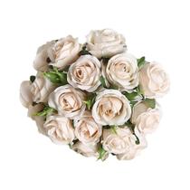 Buquê De 18 Rosas Artificiais Para Decoração De Sala De Estar, Arranjo De Flores Falsas
