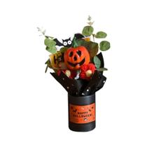 Buquê De Abóbora De Resina Para Halloween, Decoração De Fantasmas E Flores Artificiais Para Festas