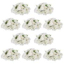 Buquê de arranjo de bolas de flores NUPTIO 10 unidades de 40 cm branco