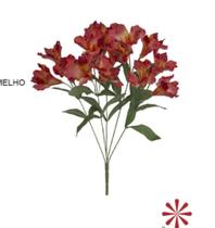 Buquê de Astromélia 6 flores com folhas
