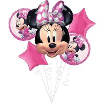 Buquê de balões Amscan Minnie Mouse Forever 5 unidades Buquê de balões Amscan Minnie Mouse Forever 5 unidades