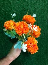 Buquê de cravo x5 laranja