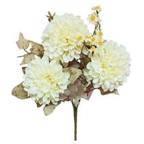 Buquê de Crisântemo Flor Artificial (31cm) Creme SMO