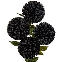 Buquê de crisântemos artificiais Briful 25,6" preto 4 unidades