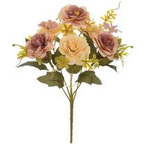 Buquê de Dália chá outono com folhagem x6 30 cm