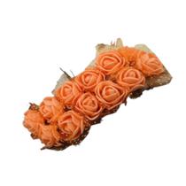 Buque de flor 2,5 cm eva laranja com 12 peças