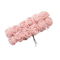 Buque de flor 2,5 cm eva rosa bebê com 12 peças