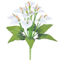 Buquê de Flor Copo de Leite branco em micropeach x12 42 cm Buquê de Flor Copo de Leite branco em micropeach x12 42 cm