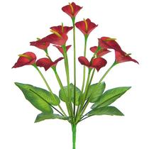 Buquê de Flor Copo de Leite vermelho em micropeach x12 42 cm Buquê de Flor Copo de Leite vermelho em micropeach x12 42 cm