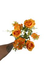 Buquê de Flor de Rosa Com Hortênsia 43cm Buquê de Flor de Rosa Com Hortênsia 43cm