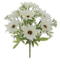 BUQUE DE FLOR MARGARIDA X7 FLORES BRANCO 27cm