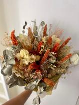Buquê de Flor seca Desidratada Colorida - Flores Secas