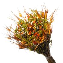 Buque De Flor Seca Estrelinha Presente Decoração - Laranja