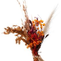 Buque de Flor Secas Desidratada Mix de Bougainville laranja