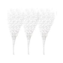 Buquê De Flores Artificiais Glitter Berry Para Decoração De Árvore De Natal, Artesanato E Decoração