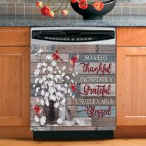 Buquê de flores de algodão com capa de lava-louças para frente 58,42 x 66,04 cm