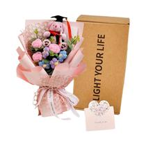 Buquê De Flores De Crochê Feito À Mão Para O Dia Das Crianças, Formatura, Aniversário E Dia Dos