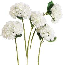 Buquê de flores de seda de hortênsia artificial PARTY JOY, 5 unidades Buquê de flores de seda de hortênsia artificial PARTY JOY, 5 unidades