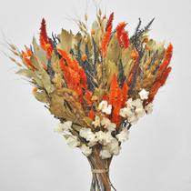 Buquê de flores desidratadas colorido decoração