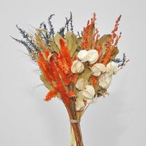 Buquê de flores desidratadas rabo de gato laranja