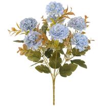 Buquê de flores Mum azul outono x7 38 cm Buquê de flores Mum azul outono x7 38 cm