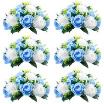 Buquê de flores NUPTIO Fake Flower Ball com 15 rosas de plástico
