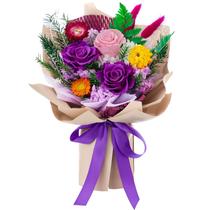 Buquê de flores preservadas Flomoon Forever Flowers Purple Buquê de flores preservadas Flomoon Forever Flowers Purple